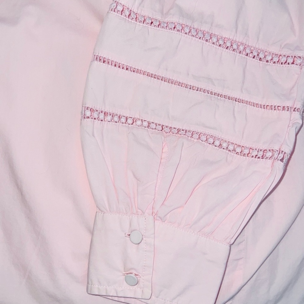 J.Crew Women’s Pink Ruffle Blouse - Picture 5 of 9